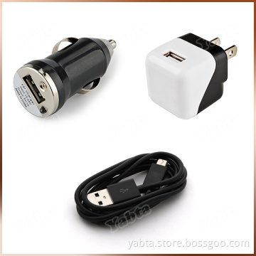 Wall Charger Car Charger USB Cable Mobile Phone Accessories 3 in 1 Charger Set